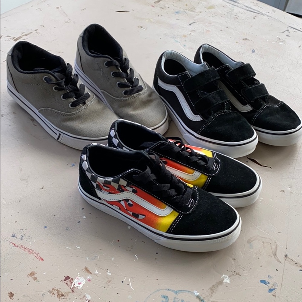 Kids Vans Heelys shoe bundle